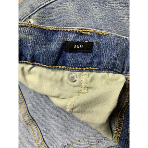 Free Assembly Men's Slim Stetch Fit Blue Denim Jeans 38 x 30 863 - Picture 4 of 13